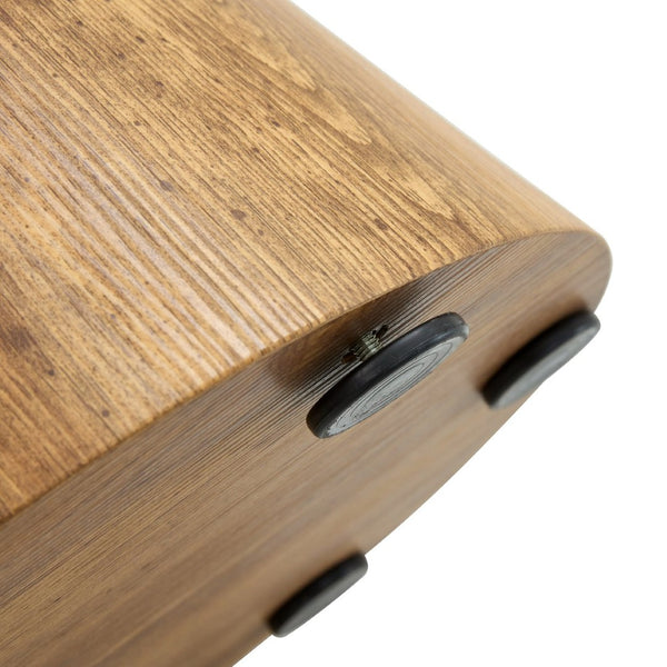 English Elm Natural Wood Grain Mdf Round Side Table Compact Accent for Living Room or Bedroom W2920P232763
