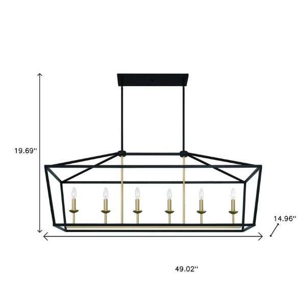 Candle Style Six Light Dimmable Metal Chandelier for Elegant Dining and Living Spaces
