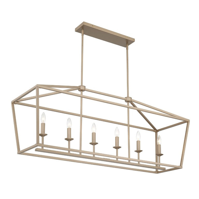 HomeRoots Brass Six Light Dimmable Chandelier Elegant Metal Fixture for Dining or Foyer 482806
