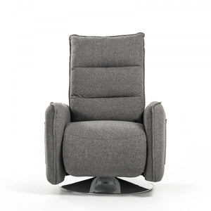 Homeroots 31" Grey Fabric Modern Recliner Chair   482821