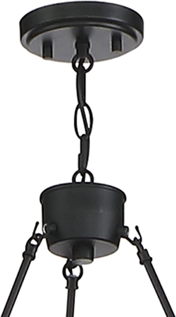 Candle Style Six Light Dimmable Metal Chandelier for Elegant Dining and Living Spaces