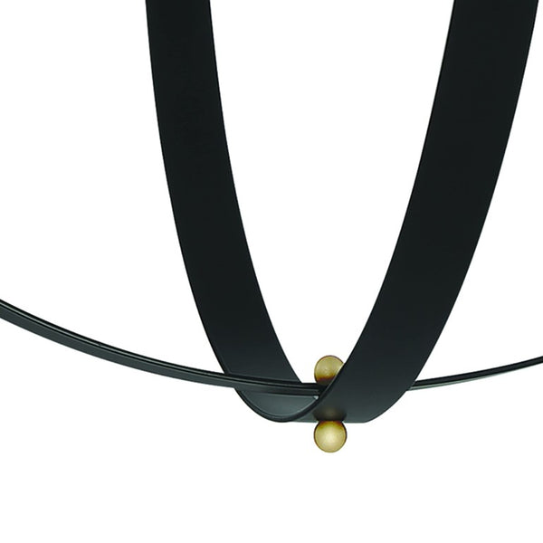 Black Gold Dimmable Twelve Arm Metal Chandelier for Elegant Dining or Foyer Spaces