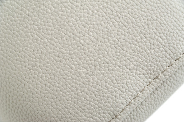 Homeroots Three Piece Light Gray Faux Leather Six Person Seating Set   482862