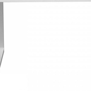 Homeroots Set Of Two 20" White Aluminum Indoor Outdoor Dining Chair  Aluminum,Fabric 482874