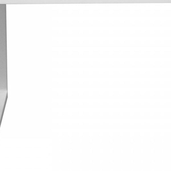 Homeroots Set Of Two 20" White Aluminum Indoor Outdoor Dining Chair  Aluminum,Fabric 482874