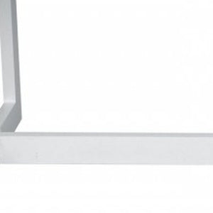 Homeroots 83" White Aluminum Outdoor Dining Table  Aluminum 482894