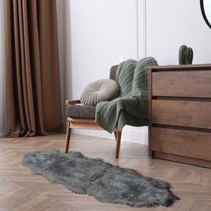 Homeroots 2' X 6' Dark Gray New Zealand Lambs Wool Handmade Area Rug  New Zealand Lambs Wool 482895