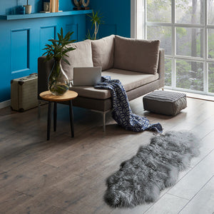 Homeroots 2' X 6' Dark Gray New Zealand Lambs Wool Handmade Area Rug  New Zealand Lambs Wool 482895