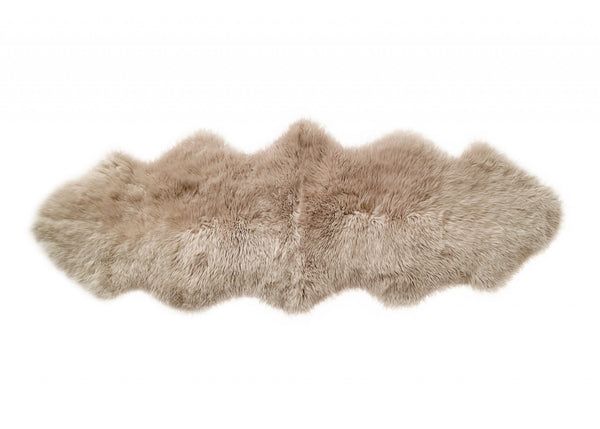 Homeroots 2' X 6' Platinum New Zealand Lambs Wool Handmade Area Rug  New Zealand Lambs Wool 482896