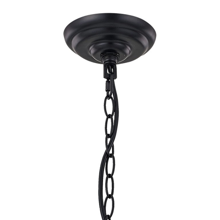HomeRoots Brown Metal Twelve Light Dimmable Chandelier for Elegant Dining or Living Spaces 482903