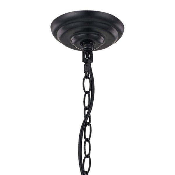 Brown Metal Twelve Light Dimmable Chandelier for Elegant Dining or Living Spaces