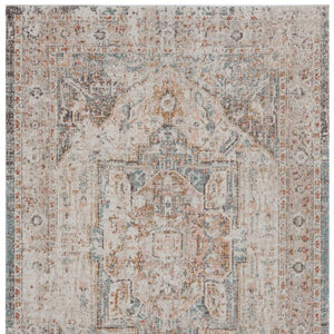 HomeRoots 9' X 12' Beige Indoor Outdoor Area Rug - Modern Abstract Design, Soft Comfort, Durable & Fade Resistant 482913