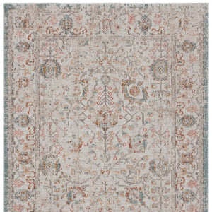 HomeRoots 8' X 10' Beige Indoor Outdoor Area Rug - Stylish, Durable Floral Design for Versatile Spaces & Easy Care 482915