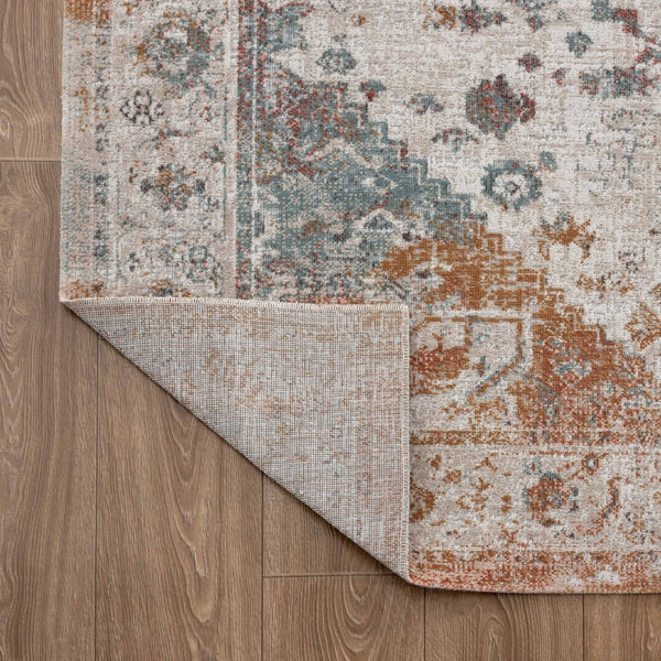 HomeRoots 8' X 10' Beige Indoor Outdoor Area Rug - Durable, Stylish, and Easy-Care for Any Space or Occasion 482924