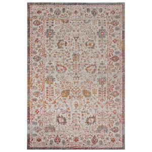 Homeroots 8' X 10' Beige Floral Stain Resistant Indoor Outdoor Area Rug  Polypropylene 482927