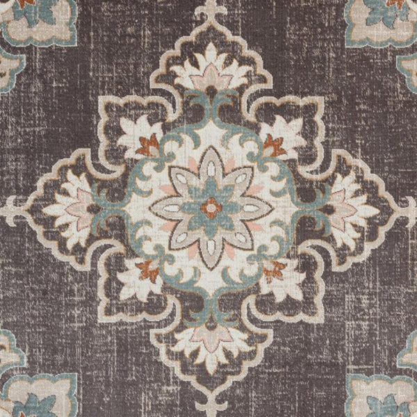 HomeRoots 8' X 10' Brown Indoor-Outdoor Area Rug - Durable, Stylish, and Perfect for High-Traffic Spaces! 482936