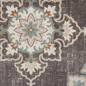 HomeRoots 8' X 10' Brown Indoor-Outdoor Area Rug - Durable, Stylish, and Perfect for High-Traffic Spaces! 482936