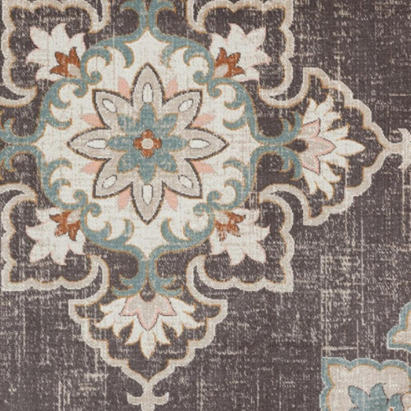 HomeRoots 8' X 10' Brown Indoor-Outdoor Area Rug - Durable, Stylish, and Perfect for High-Traffic Spaces! 482936