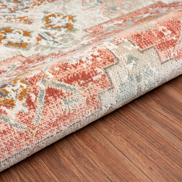 Homeroots 8' X 10' Cream Geometric Stain Resistant Indoor Outdoor Area Rug  Polypropylene 482944