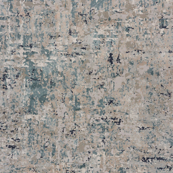 Homeroots 5' X 8' Gray Blue Taupe And Cream Abstract Distressed Stain Resistant Area Rug  Polyester 482965