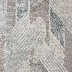 9 X 12 Geometric Distressed Area Rug Stain Resistant Low Pile Living Room
