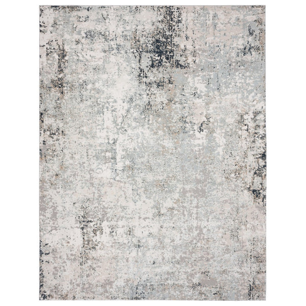 HomeRoots 9' Abstract Stain Resistant Area Rug - Gray, Cream & Taupe Textured Design for Modern Homes 9' X 12' 482990