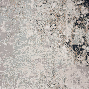 HomeRoots 9' Abstract Stain Resistant Area Rug - Gray, Cream & Taupe Textured Design for Modern Homes 9' X 12' 482990