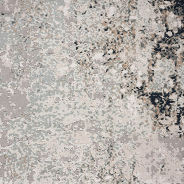 HomeRoots 9' Abstract Stain Resistant Area Rug - Gray, Cream & Taupe Textured Design for Modern Homes 9' X 12' 482990