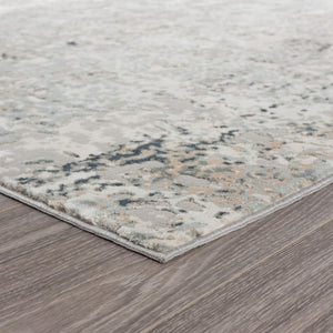HomeRoots 9' Abstract Stain Resistant Area Rug - Gray, Cream & Taupe Textured Design for Modern Homes 9' X 12' 482990