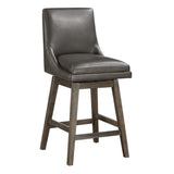 OSP Home Furnishings Allingham 26" Swivel Stool Pewter / Grey