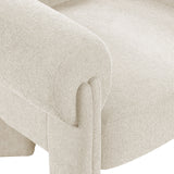 Stefano Beige Polyester Fabric Accent Chair 482Beige Meridian Furniture