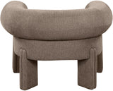 Stefano Brown Polyester Fabric Accent Chair 482Brown Meridian Furniture