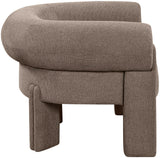 Stefano Brown Polyester Fabric Accent Chair 482Brown Meridian Furniture