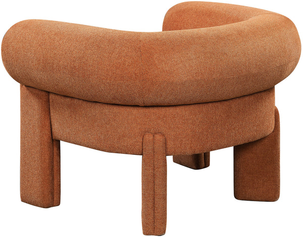 Stefano Cognac Polyester Fabric Accent Chair 482Cognac Meridian Furniture