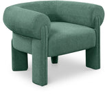 Stefano Green Polyester Fabric Accent Chair 482Green Meridian Furniture