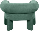 Stefano Green Polyester Fabric Accent Chair 482Green Meridian Furniture