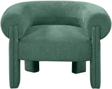 Stefano Green Polyester Fabric Accent Chair 482Green Meridian Furniture