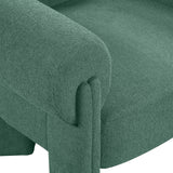 Stefano Green Polyester Fabric Accent Chair 482Green Meridian Furniture