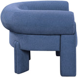 Stefano Navy Polyester Fabric Accent Chair 482Navy Meridian Furniture