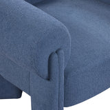 Stefano Navy Polyester Fabric Accent Chair 482Navy Meridian Furniture