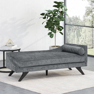 Christopher Knight Home® - Noble House - Cagle Mid-Century Modern Fabric Chaise Lounge