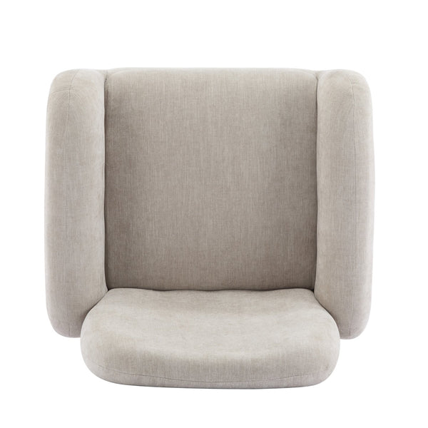 English Elm Christopher Knight Home® - Audrey Ergonomic Armchair with Plush Cushion and Solid Wood Frame for Stylish, Durable Comfort khaki 33.25 L x 29.75 W x 16.75 H N776P291712L