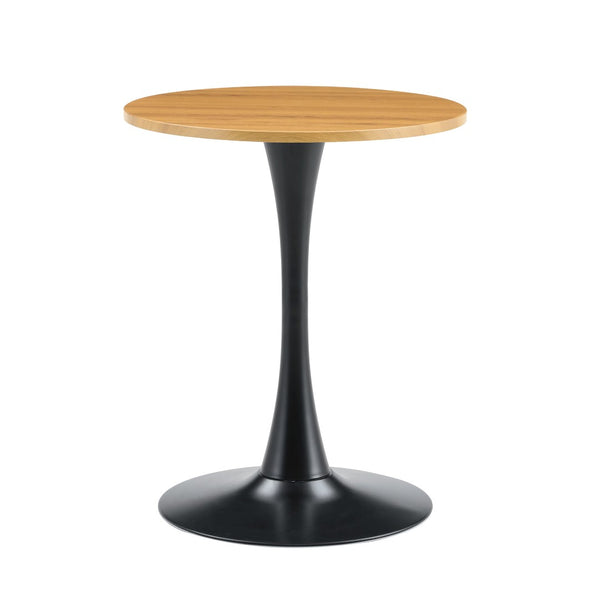 English Elm Round Faux Marble Tulip Dining Table Mid Century Pedestal Base for Compact Kitchens Wood W2920P395714