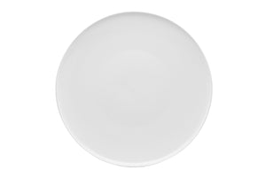 Homeroots White Six Piece Round Coupe Porcelain Service For Six Dinner Plate Set   483483