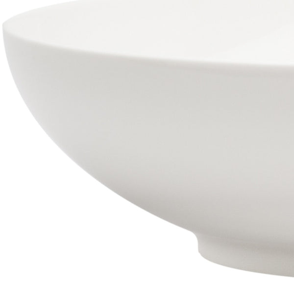 Homeroots White Six Piece Porcelain Service For Six Bowl Set   483485