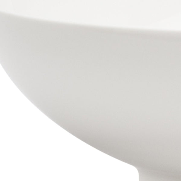 Homeroots White Six Piece Porcelain Service For Six Bowl Set   483485