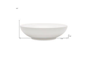 Homeroots White Six Piece Porcelain Service For Six Bowl Set   483485