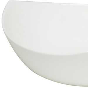 Homeroots White Six Piece Triangle Bone China Service For Six Bowl Set   483494