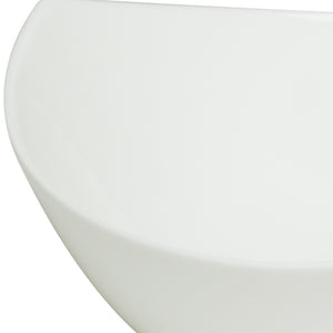 Homeroots White Six Piece Triangle Bone China Service For Six Bowl Set   483494