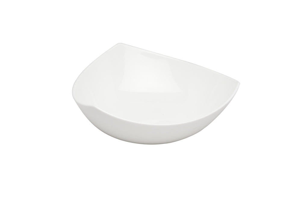 Homeroots White Six Piece Triangle Bone China Service For Six Bowl Set   483495